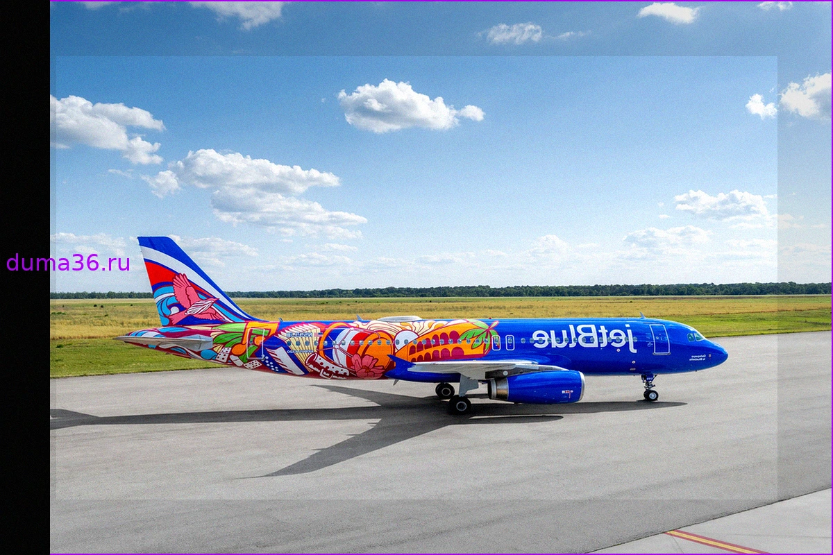 JetBlue представила «Quisqueya la Bluebella»: самолет, вдохновленный доминиканской культурой