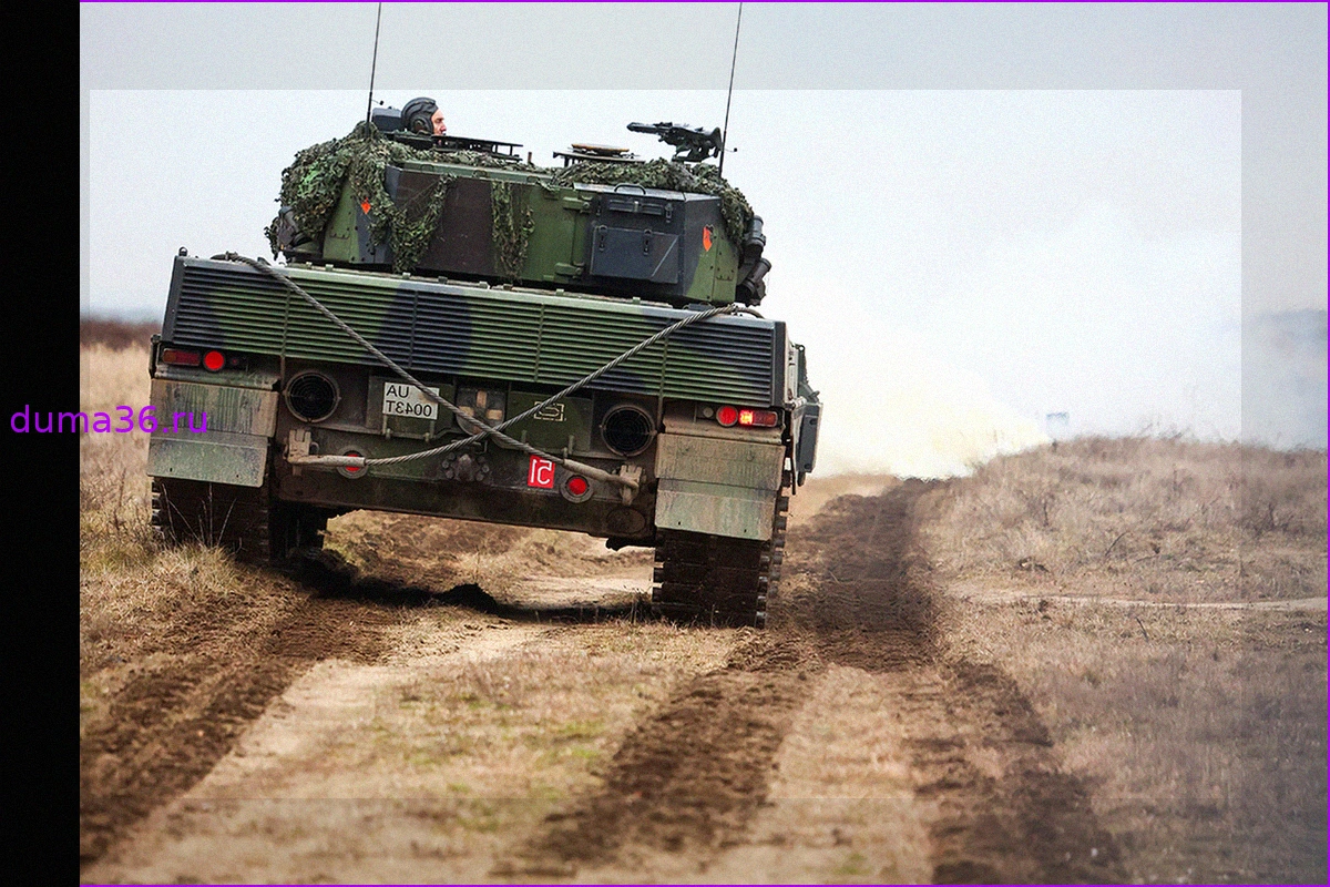 Украинские формирования потеряли танк Leopard-2