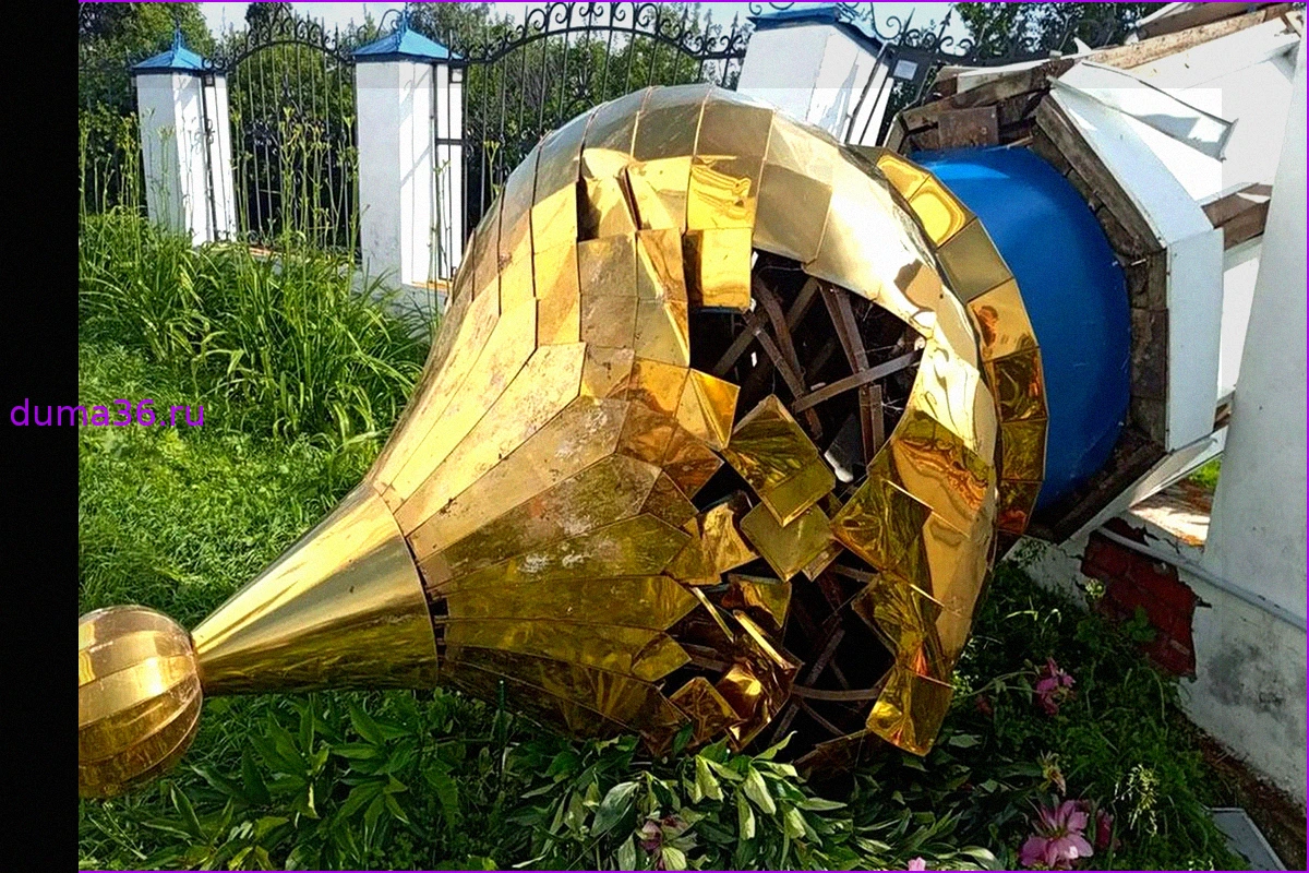 Храм Рождества Христова в Большом Куяше лишился купола из-за урагана