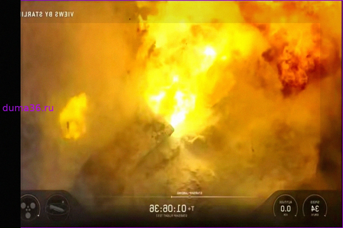 Взрыв Starship S39 после Возвращения на Землю