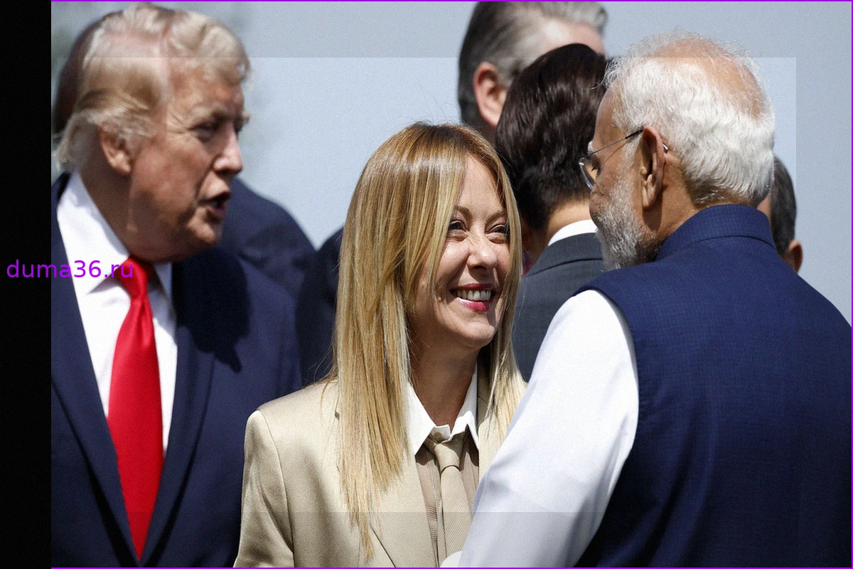 Дипломатическая напряженность из-за фото на саммите G-7: Трамп и насмешки над Мелони